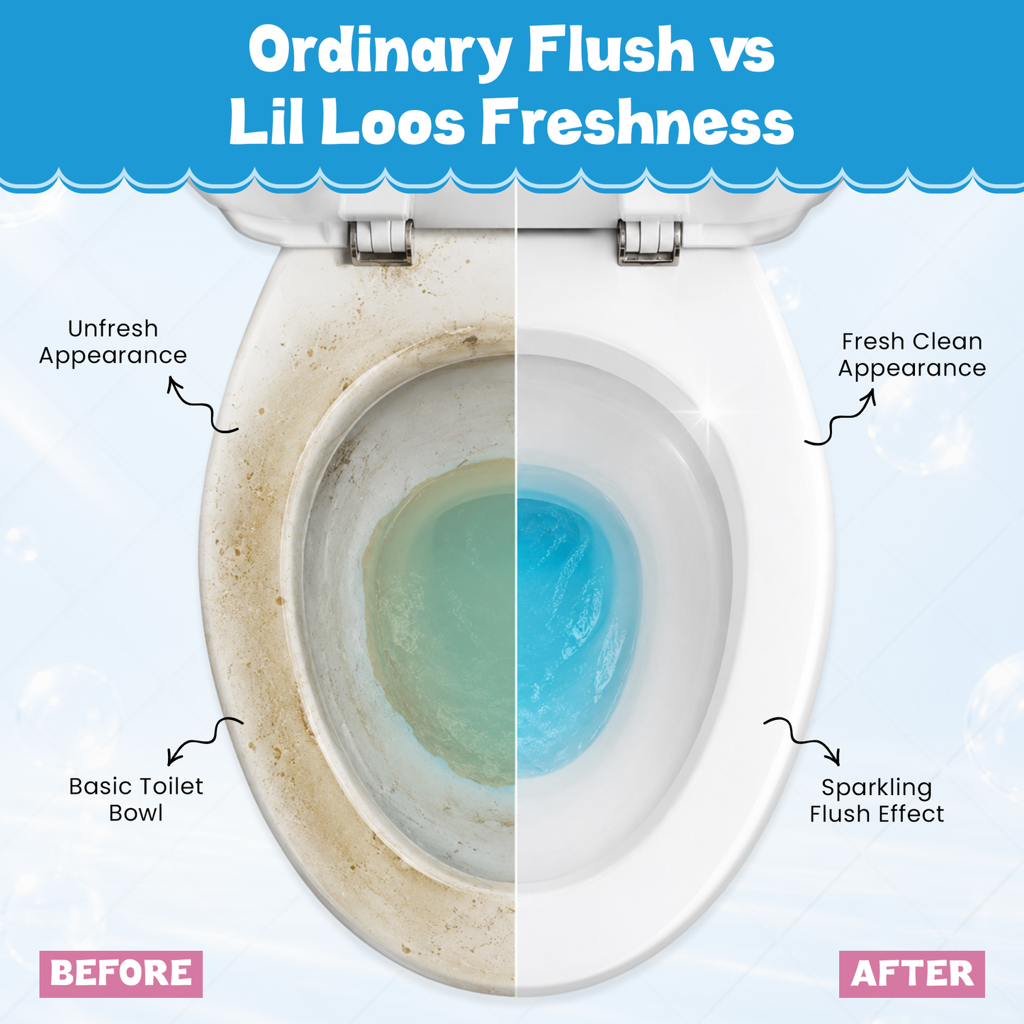 Eucalyptus Toilet Tank Bomb Refills – 2 Pack | For Reusable Toilet Tank Caddy | Cleans, Deodorizes & Colors Toilet Water | Up to 30 Days Per Bomb