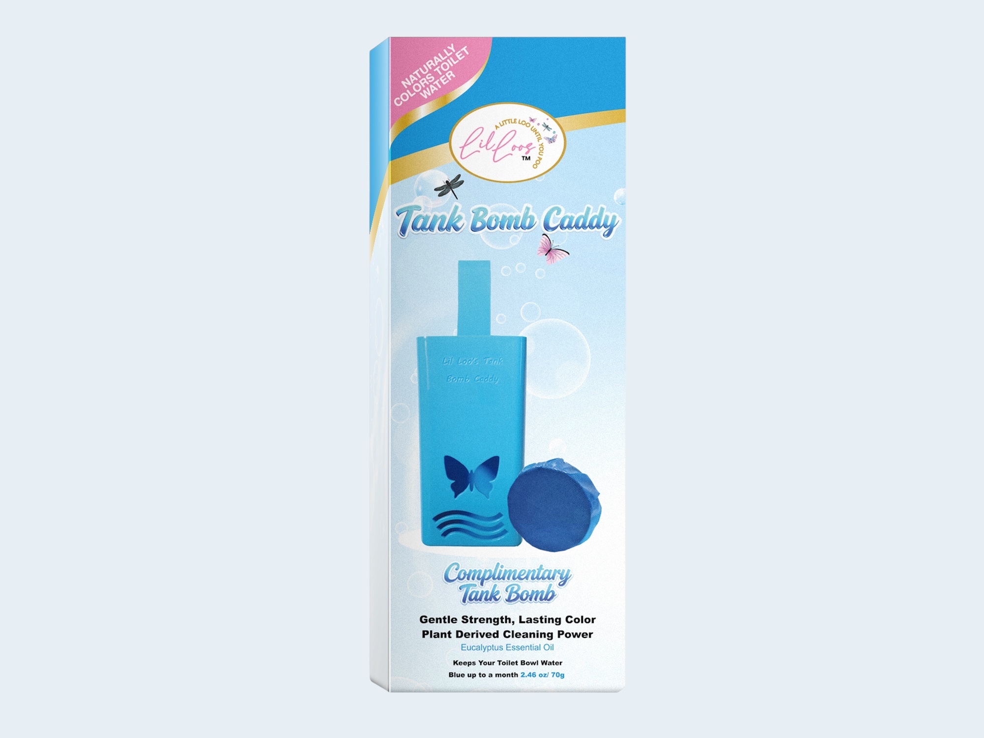 70g Tank Bomb Caddy, Drop In Toilet Bowl Freshener – Eucalyptus